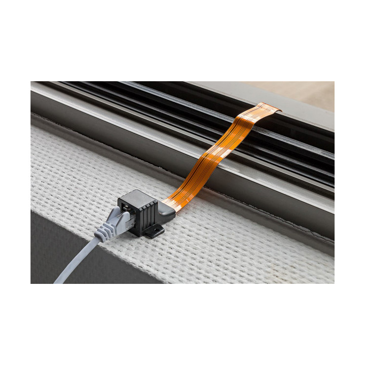 Câble RJ45 passe-fenêtre ultra mince (25 cm)  - 2