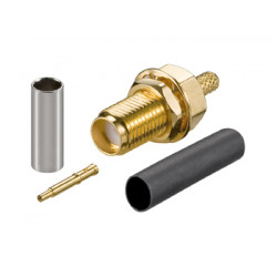 Connecteur RP-SMA femelle à sertir