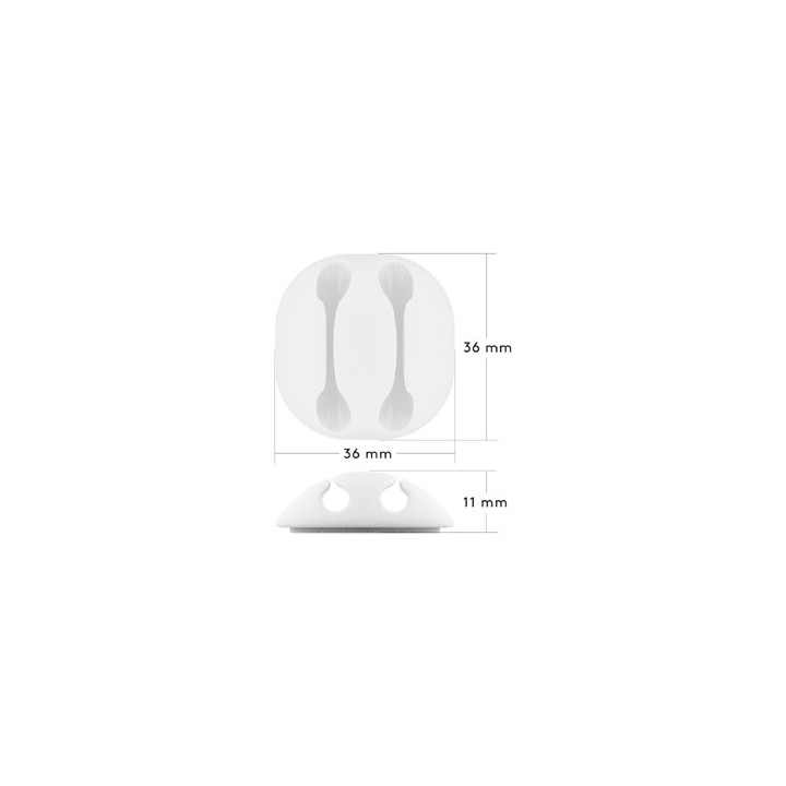 Jeu de guides câbles adhésifs (5 pcs)  - 3