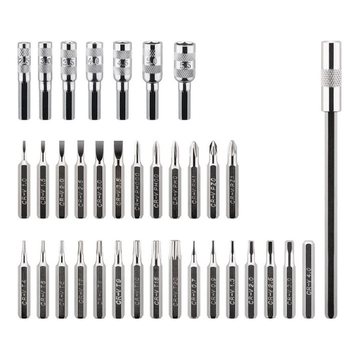 Mallette tournevis avec embouts (37 pièces)  - 4