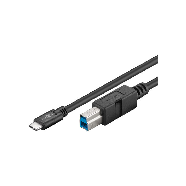 Cordon USB 3.0 Type B mâle vers Type-C (1m)  - 1