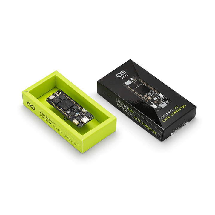 Carte Portenta H7 Lite Connected dans son coffret
