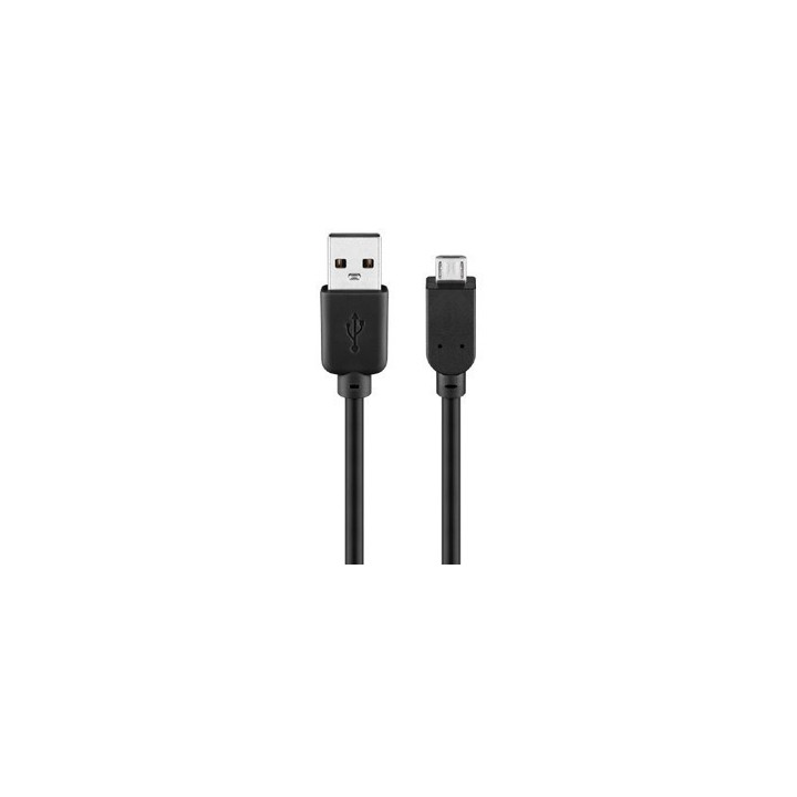 Cordon USB A mâle vers micro USB B mâle (0,30 m)