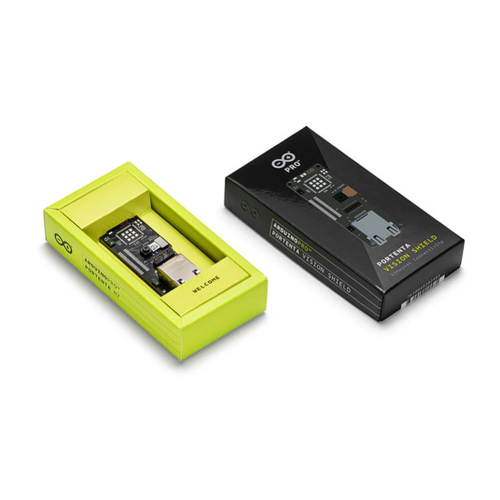 Carte Shield Portenta Vision Ethernet ASX00021 et son coffret