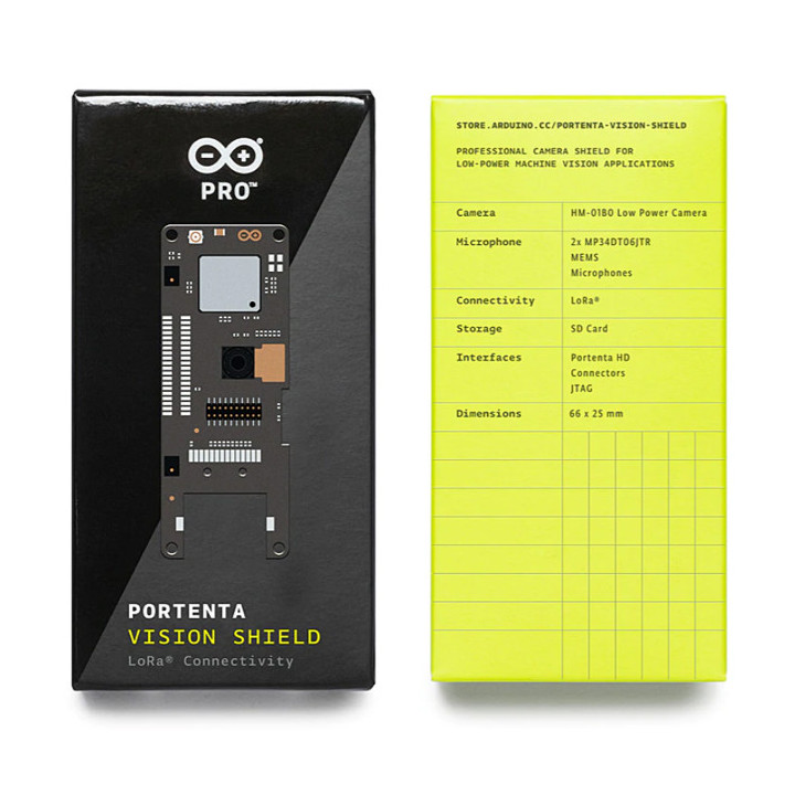 Brochage de la carte Shield Portenta Vision LoRa® ASX00026