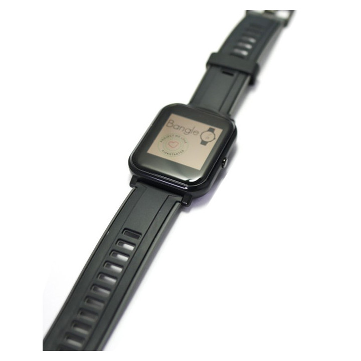 Montre connectée open source Bangle.js vu de côté