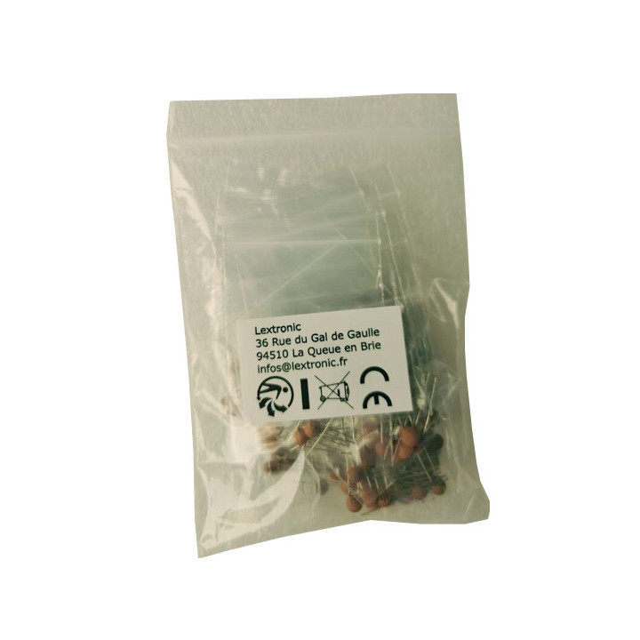 Assortiment de 120 condensateurs céramiques