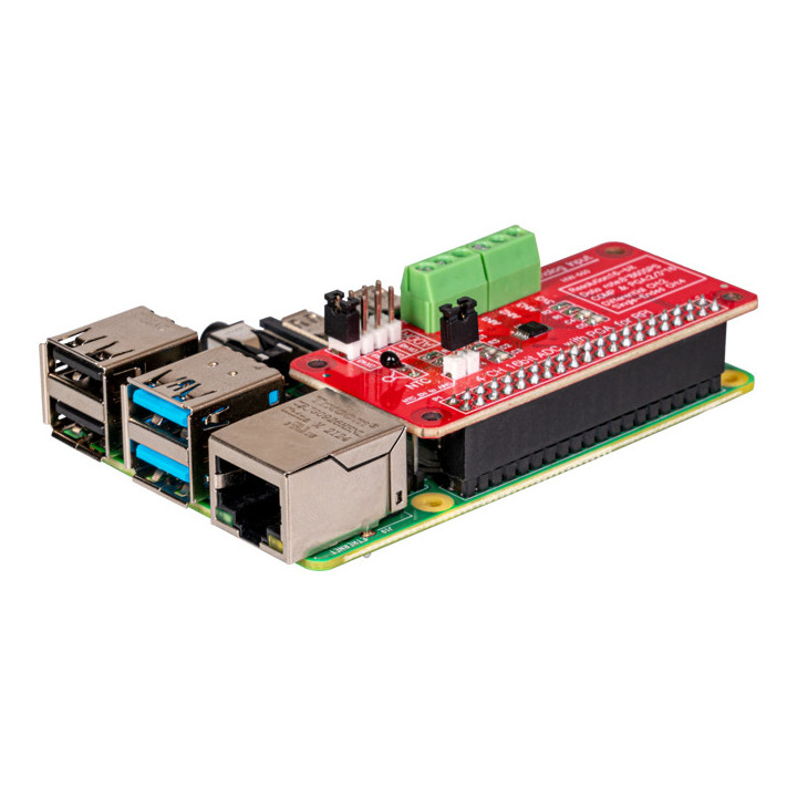 Exemple d'utilisation du convertisseur ADC 4 canaux RB-ADC01 sur une Raspberry Pi