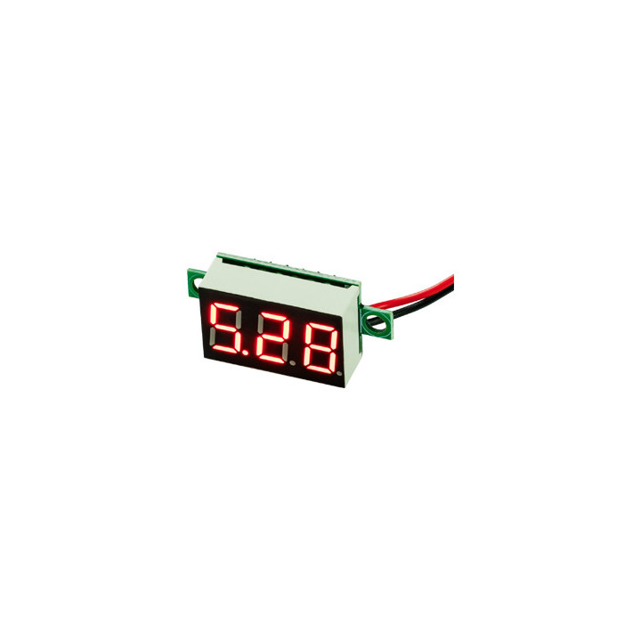 Voltmètre de tableau 3 digits (0-30V) JOY-IT COM-VM330