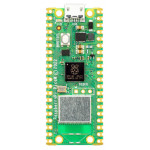 Vue de dessus de la carte Raspberry Pi Pico W Vue de dessus de la carte Raspberry Pi Pico W