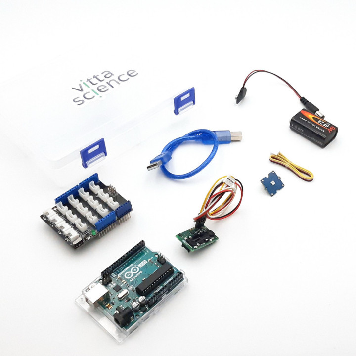 Détail du kit Alerte aération CO2 Vittascience - version Arduino