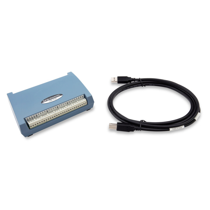 Vue générale des boitiers d'acquisition multi-fonctions MCC USB-3100