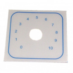 Face avant adhésive 10 positions 50 x 50 mm - 1