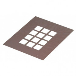 Face avant aluminium pour clavier 12 touches - 1