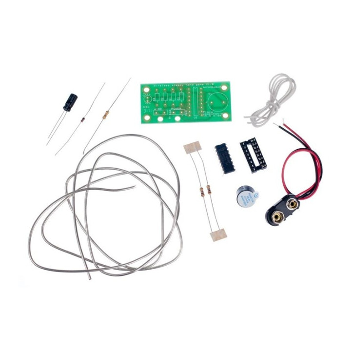 Détail des composants contenu dans le kit jeu d'adresse Kitronik 2140-01