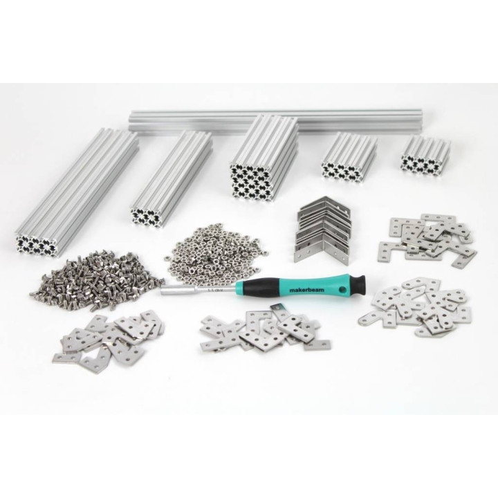 Détail du starter kit MakerBeam Regular  aluminium