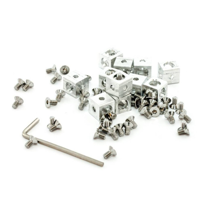 Accessoires livrés avec le starter kit MakerBeam Premium - Deluxe Aluminium