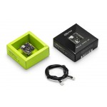 La carte Nicla Sense ME dans son coffret de rangement La carte Nicla Sense ME dans son coffret de rangement