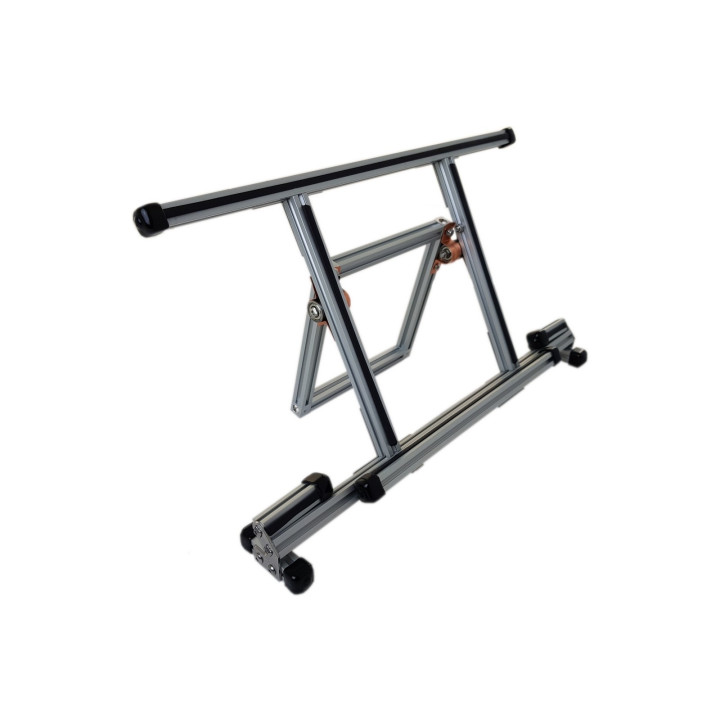 Exemple d'utilisation du ruban caoutchouc MakerBeam 104454 sur une structure avec des profilés MakerBeam