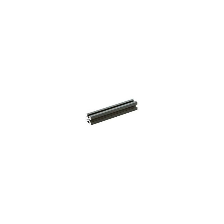 Détail d'un profilé MakearBeam aluminium noire 60 mm
