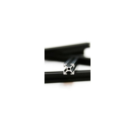 Vue en coupe des profilés MakearBeam aluminium noire 100 mm (16 pcs) Vue en coupe des profilés MakearBeam aluminium noire 100 mm (16 pcs)