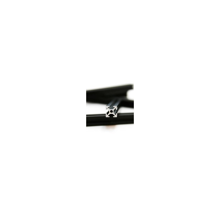 Vue en coupe des profilés MakearBeam aluminium noire 100 mm (16 pcs)