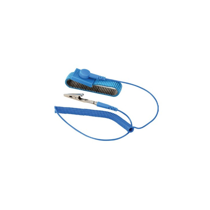 Bracelet antistatique bleu en métal ZD-152B