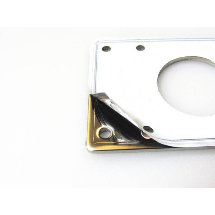Détail du support MakerBeam pour moteur pas-à-pas NEMA17