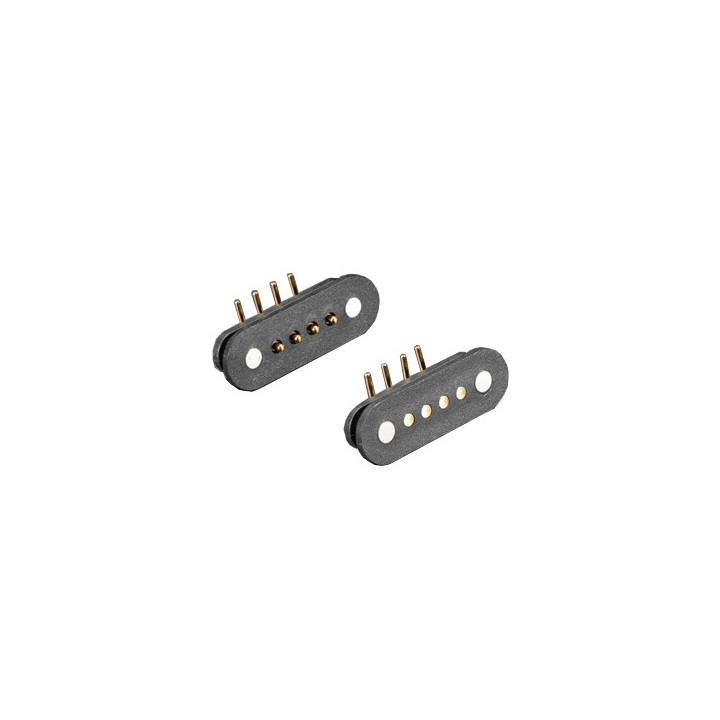Connecteurs coudés 4 contacts magnétiques pour PCB Adafruit 5358