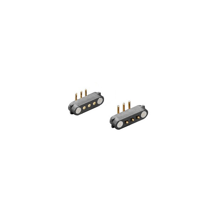 Connecteurs coudés 3 contacts magnétiques pour PCB Adafruit 5360
