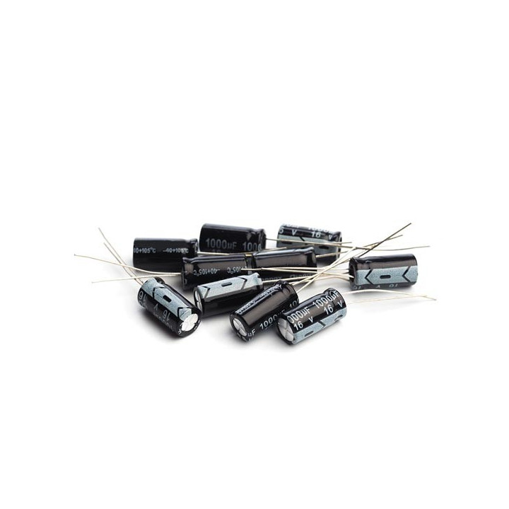 Assortiment de 120 condensateurs chimiques