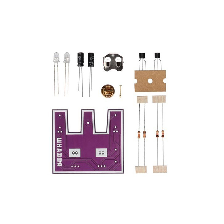 Détails des composants du kit Whaddy leds clignotantes WSL210