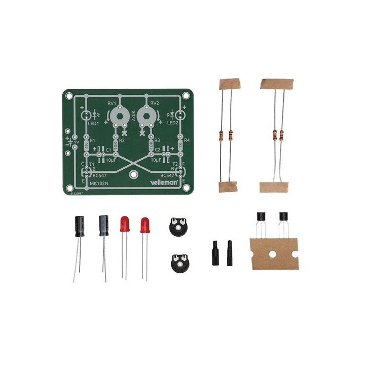 Détails des composants du kit leds clignotantes WSL212