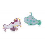 Set de 2 kits de soudage: biplan et sous-marin rétro Whadda WSL22SET2 assemblés Set de 2 kits de soudage: biplan et sous-marin rétro Whadda WSL22SET2 assemblés