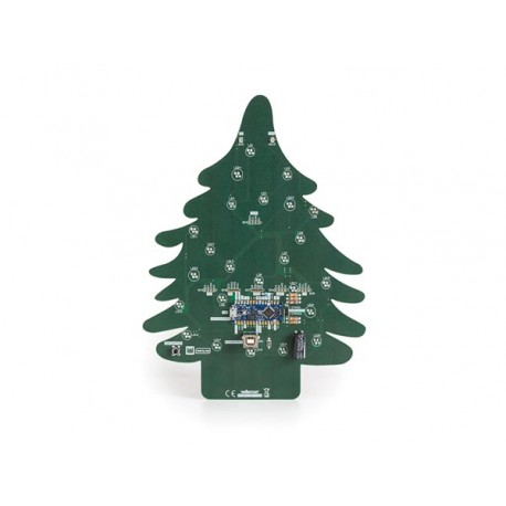 Face arrière du kit sapin de Noël programmable Whadda WSPXL100 Face arrière du kit sapin de Noël programmable Whadda WSPXL100
