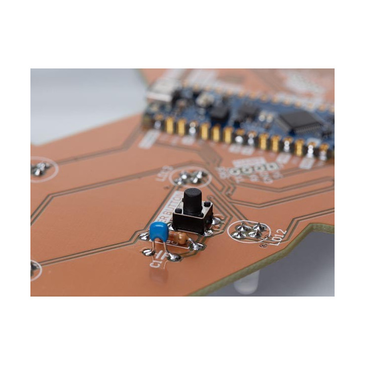 Bouton libre d'utilisation du kit de soudage et programmation Cerf Poly Whadda WSPXL103