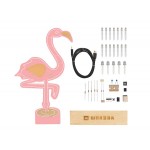 Détail des composants du kit Flamant Rose Whadda WSXL104 Détail des composants du kit Flamant Rose Whadda WSXL104
