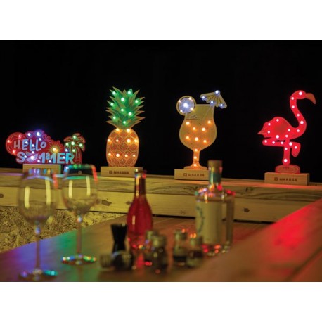 Rendu du kit Flamant Rose programmable Whadda WSXL104 Rendu du kit Flamant Rose programmable Whadda WSXL104