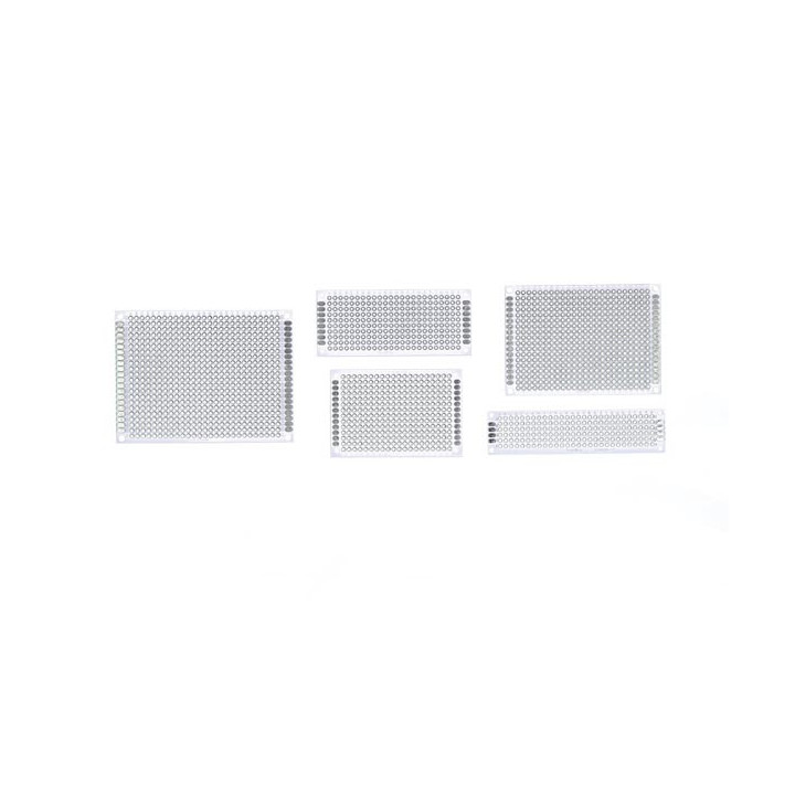 Jeu de 5 plaques pastillées B/ECS au pas de 2,54 mm