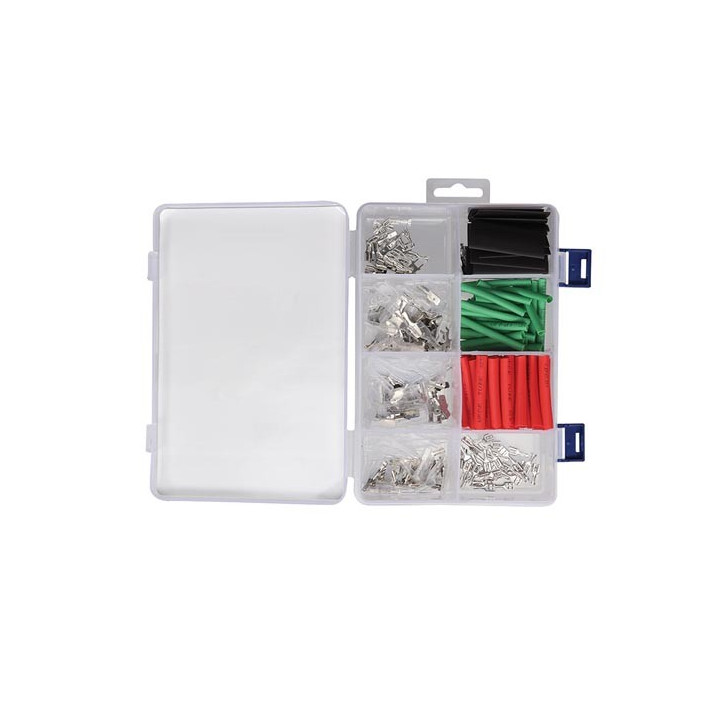 Détail de l'assortiments de cosses FASTON 2,8 à 6,3 mm WCS200