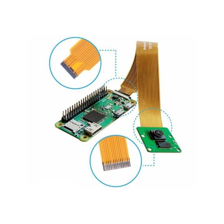 Nappe CSI 15 contacts vers 22 contacts livrée avec la caméra 8 Mpx IMX219 B0390