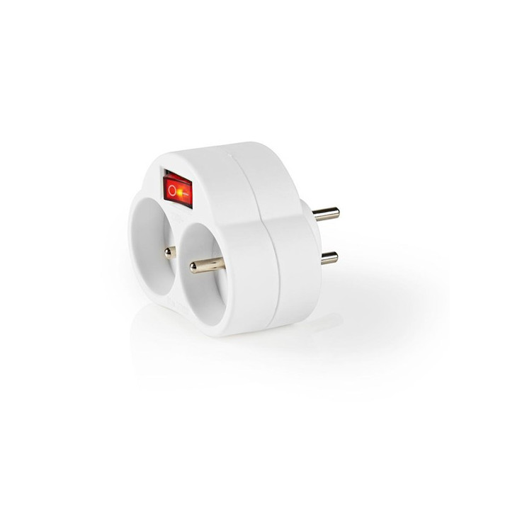Multiprise 2 prises avec interrupteur (3680 W / 16A)  - 2