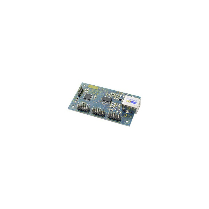 Platine d'interface USB  ELEXOL "USB I/O 24R" 24 ports Entrées/Sorties