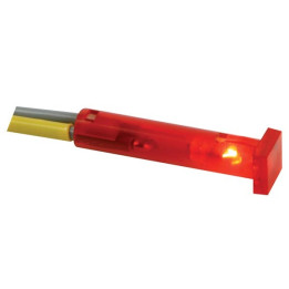 Voyant rouge carré 7x7mm 24V  - 1