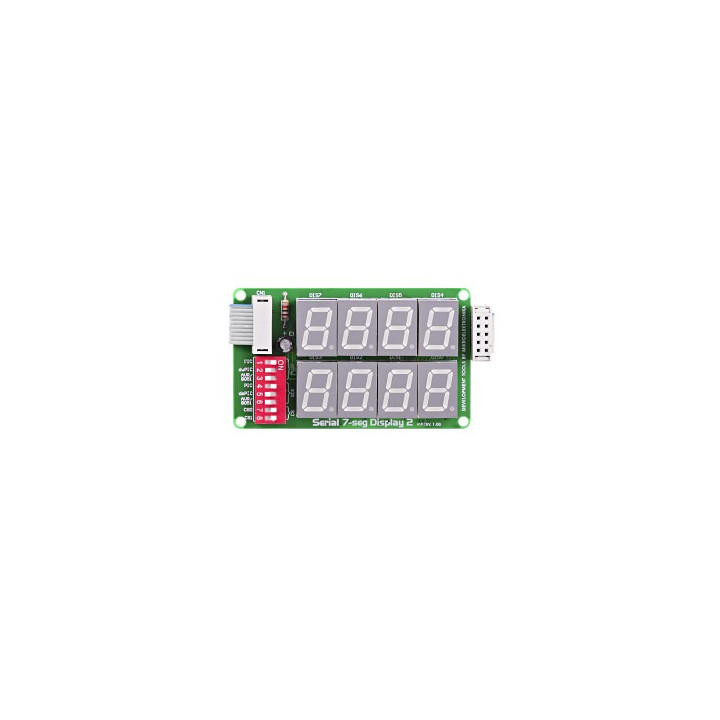 MIKROE-202 : Module Serial 7-seg Display 2 Board