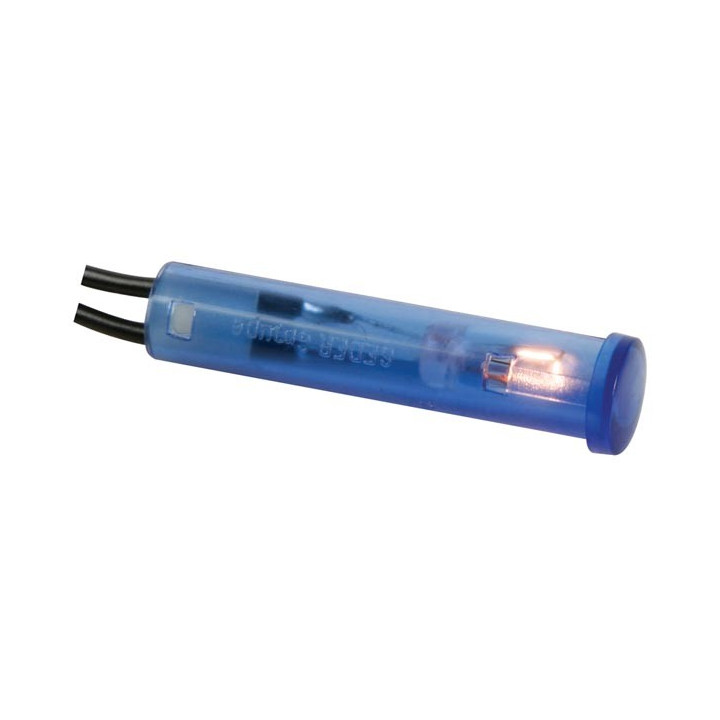 Voyant bleu rond 7mm 24V  - 1