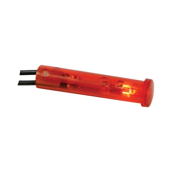 Voyant rouge rond 7mm 24V  - 1