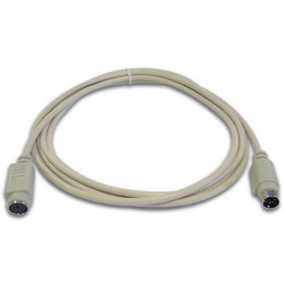 Cordon PS/2 mini-DIN6 mâle - femelle (2 m)  - 1