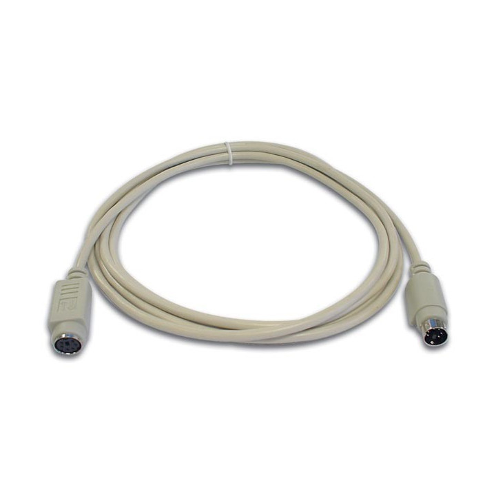 Cordon PS/2 mini-DIN6 mâle - femelle (2 m)  - 1