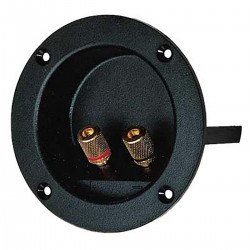 Borne d'enceinte ronde à encastrer pour haut-parleur